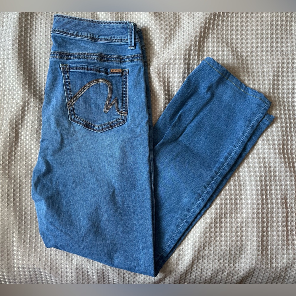 Melissa McCarthy Seven7 GUC 14W Slim boot Women's Blue Jeans